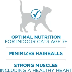 Purina ONE Indoor Advantage Senior 7+ High Protein Natural Dry Cat Food -Furry Feast 48658 PT3. AC SS1800 V1674851273