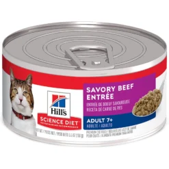 Hill's Science Diet Adult 7+ Savory Beef Entree Canned Cat Food