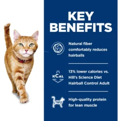 Hill's Science Diet Adult Hairball Control Light Dry Cat Food -Furry Feast 48950 PT5. AC SS1800 V1598147788