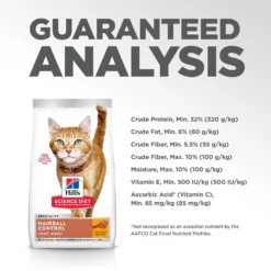 Hill's Science Diet Adult Hairball Control Light Dry Cat Food -Furry Feast 48950 PT8. AC SS1800 V1598142081