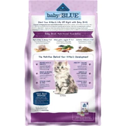 Blue Buffalo Baby Blue Healthy Growth Formula Natural Chicken & Brown Rice Recipe Kitten Dry Food & Blue Buffalo Baby Blue Savory Chicken Kitten Treats, 2-oz Bag -Furry Feast 501894 PT2. AC SS1800 V1648504000