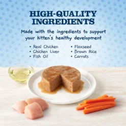 Blue Buffalo Baby Blue Healthy Growth Formula Natural Chicken Recipe Kitten Wet Food -Furry Feast 502254 PT3. AC SS1800 V1647638296