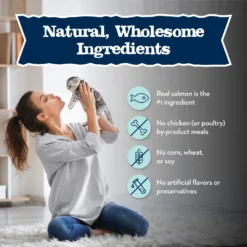 Blue Buffalo Baby Blue Healthy Growth Formula Grain-Free High Protein Salmon Recipe Kitten Wet Food, 3-oz Cans, Case Of 24 -Furry Feast 502278 PT5. AC SS1800 V1647639986