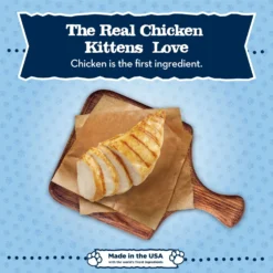Blue Buffalo Baby Blue Healthy Growth Formula Grain-Free High Protein Chicken Recipe Kitten Wet Food, 3-oz Cans, Case Of 24 -Furry Feast 502302 PT2. AC SS1800 V1647639752
