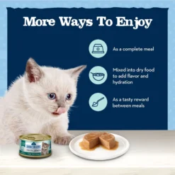Blue Buffalo Baby Blue Healthy Growth Formula Grain-Free High Protein Chicken Recipe Kitten Wet Food, 3-oz Cans, Case Of 24 -Furry Feast 502302 PT6. AC SS1800 V1647637026