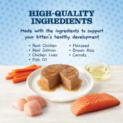 Blue Buffalo Baby Blue Healthy Growth Formula Grain-Free High Protein Variety Pack Kitten Wet Food, 3-oz Can, Case Of 6 -Furry Feast 502350 PT3. AC SS1800 V1647638839