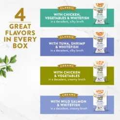 Applaws Adult Complete Whitefish Recipe With Country Vegetables Grain-Free Dry Cat Food & Fancy Feast Classic Collection Broths Variety Pack Complement Wet Cat Food -Furry Feast 502986 PT2. AC SS1800 V1696264965