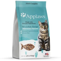 Applaws Adult Complete Whitefish Recipe With Country Vegetables Grain-Free Dry Cat Food & Fancy Feast Classic Collection Broths Variety Pack Complement Wet Cat Food -Furry Feast 502986 PT5. AC SS1800 V1696263985