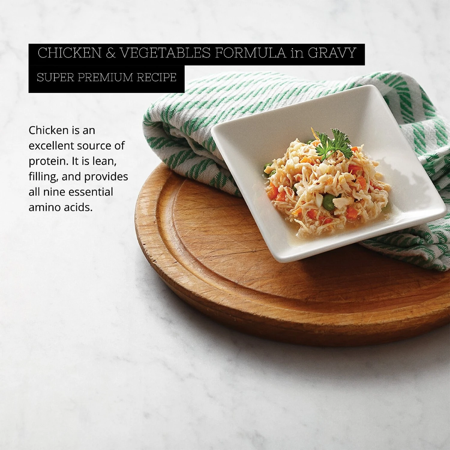 Fussie Cat Gold Chicken & Vegetables Formula In Gravy Grain-Free Wet Cat Food 2 Fussie Cat Gold Chicken & Vegetables Formula In Gravy Grain-Free Wet Cat Food - Image 2