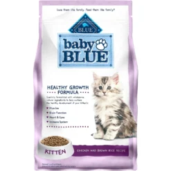Blue Buffalo Baby Blue Healthy Growth Formula Natural Chicken & Brown Rice Recipe Kitten Dry Food & Blue Buffalo Baby Blue Healthy Growth Formula Natural Chicken Recipe Kitten Wet Food -Furry Feast 515046 PT5. AC SS1800 V1649358527