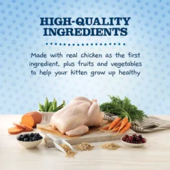 Blue Buffalo Baby Blue Healthy Growth Formula Natural Chicken & Brown Rice Recipe Kitten Dry Food & Blue Buffalo Baby Blue Healthy Growth Formula Natural Chicken Recipe Kitten Wet Food -Furry Feast 515046 PT8. AC SS1800 V1649348020