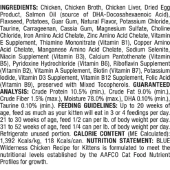 Blue Buffalo Wilderness Kitten Chicken Grain-Free Canned Cat Food -Furry Feast 51560 PT2. AC SS1800 V1646784986