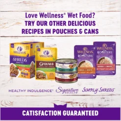 Wellness Morsels Turkey Dinner Cubes In Rich Gravy Grain-Free Canned Cat Food -Furry Feast 52121 PT4. AC SS1800 V1695845627