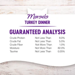 Wellness Morsels Turkey Dinner Cubes In Rich Gravy Grain-Free Canned Cat Food -Furry Feast 52121 PT6. AC SS1800 V1695827002
