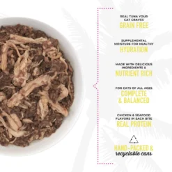Tiki Cat Luau Ahi Tuna & Chicken In Chicken Consomme Grain-Free Canned Cat Food -Furry Feast 52573 PT3. AC SS1800 V1702329240