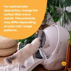 Litter-Robot 3 Cat Litter Box Carbon Filters, 6 Count -Furry Feast 535294 PT3. AC SS1800 V1651159029