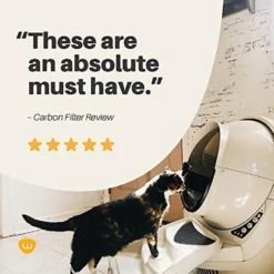 Litter-Robot 3 Cat Litter Box Carbon Filters, 6 Count -Furry Feast 535294 PT4. AC SS1800 V1651180326