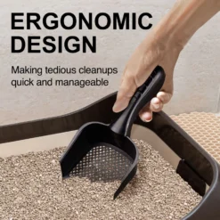 SunGrow Corner Box Clumping Fine Sand Cat Litter Scooper 11 SunGrow Corner Box Clumping Fine Sand Cat Litter Scooper -Furry Feast 536566 PT4. AC SS1800 V1670595473