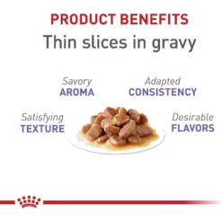 Royal Canin Feline Health Nutrition Spayed/Neutered Thin Slices In Gravy Canned Cat Food -Furry Feast 54338 PT2. AC SS1800 V1697760163
