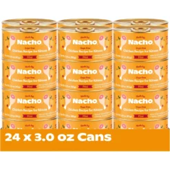 Made By Nacho Chicken Recipe Grain-Free Pate Wet Kitten Food, 3-oz Can, Case Of 24 -Furry Feast 554822 PT2. AC SS1800 V1698959746