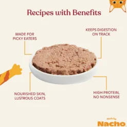 Made By Nacho Chicken Recipe Grain-Free Pate Wet Kitten Food, 3-oz Can, Case Of 24 -Furry Feast 554822 PT3. AC SS1800 V1698959801