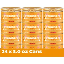 Made By Nacho Chicken Recipe Minced Wet Kitten Food, 3-oz Can, Case Of 24 -Furry Feast 554902 PT2. AC SS1800 V1699026405