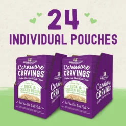 Stella & Chewy's Carnivore Cravings Duck & Chicken Flavored Shredded Wet Cat Food -Furry Feast 576262 PT5. AC SS1800 V1657660465