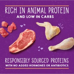 Stella & Chewy's Savory Shreds Chicken & Beef Flavored Shredded Wet Cat Food -Furry Feast 576462 PT3. AC SS1800 V1657660469