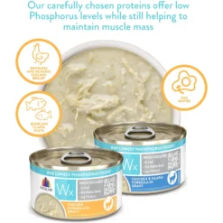 Weruva Wx Phos Focused Chicken Formula In Gravy Grain-Free Wet Cat Food, 3-oz Can, Case Of 12 -Furry Feast 578094 PT8. AC SS1800 V1684348130