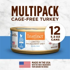 Instinct Limited Ingredient Diet Grain-Free Pate Real Turkey Recipe Natural Wet Canned Cat Food -Furry Feast 59657 PT5. AC SS1800 V1681227640