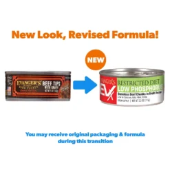 Evanger's Grain-Free Hand Packed Beef Tips With Gravy Canned Cat Food 7 Evanger's Grain-Free Hand Packed Beef Tips With Gravy Canned Cat Food -Furry Feast 60007 PT1. AC SS1800 V1672342667