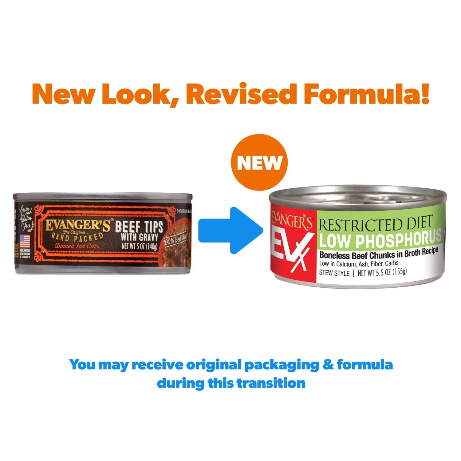Evanger's Grain-Free Hand Packed Beef Tips With Gravy Canned Cat Food 2 Evanger's Grain-Free Hand Packed Beef Tips With Gravy Canned Cat Food - Image 2