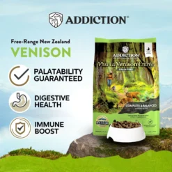 Addiction Viva La Venison Entree Complete & Balanced Immune Boost Grain-Free Dry Cat Food -Furry Feast 60092 PT2. AC SS1800 V1696265652