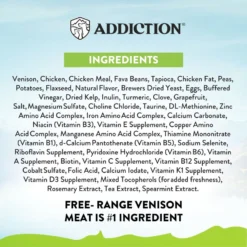 Addiction Viva La Venison Entree Complete & Balanced Immune Boost Grain-Free Dry Cat Food -Furry Feast 60092 PT5. AC SS1800 V1696264368