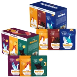 Made By Nacho Cuts In Gravy Recipes With Bone Broth Variety Pack Wet Cat Food & Made By Nacho Shredded & Diced Recipes With Homestyle Bone Broth Variety Pack Grain-Free Wet Cat Food