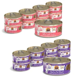 Weruva Classic Cat Meal Or No Deal Chicken & Beef Pate Canned Cat Food & Weruva Classic Cat Jolly Good Fares Chicken & Salmon Pate Canned Cat Food