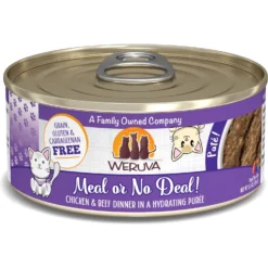 Weruva Classic Cat Meal Or No Deal Chicken & Beef Pate Canned Cat Food & Weruva Classic Cat Jolly Good Fares Chicken & Salmon Pate Canned Cat Food -Furry Feast 611454 PT2. AC SS1800 V1661530103