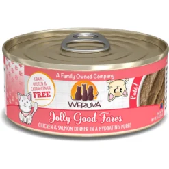 Weruva Classic Cat Meal Or No Deal Chicken & Beef Pate Canned Cat Food & Weruva Classic Cat Jolly Good Fares Chicken & Salmon Pate Canned Cat Food -Furry Feast 611454 PT6. AC SS1800 V1661528083