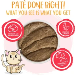 Weruva Classic Cat Meal Or No Deal Chicken & Beef Pate Canned Cat Food & Weruva Classic Cat Jolly Good Fares Chicken & Salmon Pate Canned Cat Food -Furry Feast 611454 PT8. AC SS1800 V1661528022