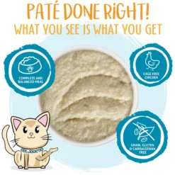 Weruva Classic Cat Press Your Lunch! Chicken Pate Canned Cat Food & Weruva Classic Cat Jolly Good Fares Chicken & Salmon Pate Canned Cat Food -Furry Feast 611462 PT4. AC SS1800 V1661528082