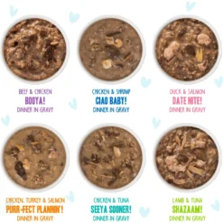 Weruva Cats In The Kitchen Pantry Party Variety Pack Grain-Free Cat Food, 3-oz Pouch, Case Of 12 & BFF OMG Potluck O' Pouches Variety Pack Grain-Free Cat Food Pouches -Furry Feast 611622 PT8. AC SS1800 V1661528757