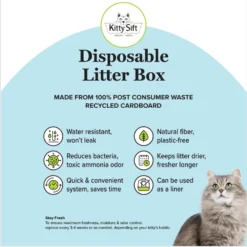 Kitty Sift Disposable Cat Litter Box, 6 Count -Furry Feast 613310 PT6. AC SS1800 V1663772508