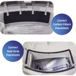 Pet Standard Replacement Carbon Filters & Seal Strip Set Compatible With Litter-Robot 3 Self-Cleaning Cat Litter Box, 10 Count -Furry Feast 618174 PT4. AC SS1800 V1659821333
