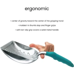 DurAnimals DuraScoop Original Cat Litter Scoop, Color Varies -Furry Feast 62345 PT4. AC SS1800 V1543851419