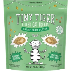 Tiny Tiger Catnip Craze Flavor Filled Cat Treats + 4 Items -Furry Feast 631022 PT3. AC SS1800 V1662734806