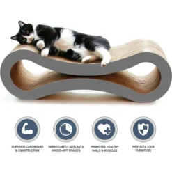 PetFusion Ultimate Cat Scratcher Lounge Toy With Catnip -Furry Feast 63379 PT4. AC SS1800 V1515525482