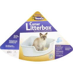 SmartCat Corner Litter Box -Furry Feast 64198 PT8. AC SS1800 V1536763512