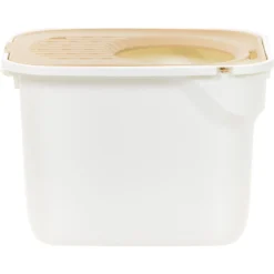 IRIS USA Large Square Top Entry Cat Litter Box -Furry Feast 645486 PT8. AC SS1800 V1665526378