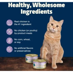 Blue Buffalo Freedom Indoor Adult Chicken Recipe Grain-Free Canned Cat Food -Furry Feast 64640 PT5. AC SS1800 V1689355753
