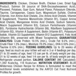 Blue Buffalo Wilderness High Protein Natural Grain-Free Chicken Kitten Dry Cat Food + 2 Items -Furry Feast 646838 PT5. AC SS1800 V1664554200